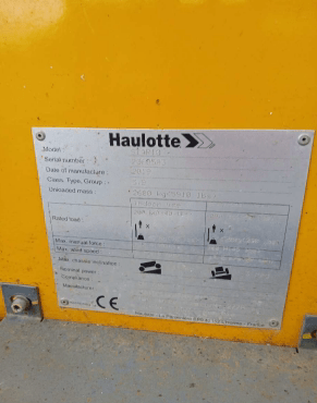 Haulotte Star 10 Teleskopmastbühne Elektro 10m Arbeitshöhe