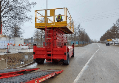 H.A.B. / AB Lift S 280-25 D4WDS Scherenarbeitsbühne Elektro Arbeitshöhe 28,00 m #2455698