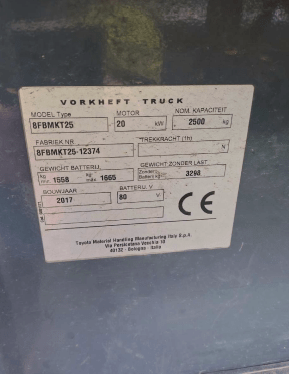 Toyota Traigo 8FBMKT25 Gabelstapler Elektro 2,50 t 4,70 m Hubhöhe #2468008