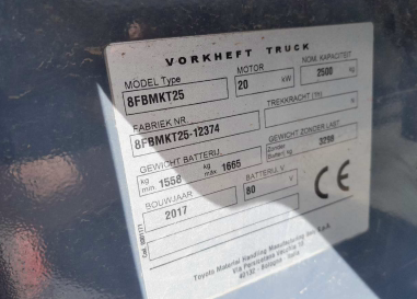 Toyota Traigo 8FBMKT25 Gabelstapler Elektro 2,50 t 4,70 m Hubhöhe #2468008